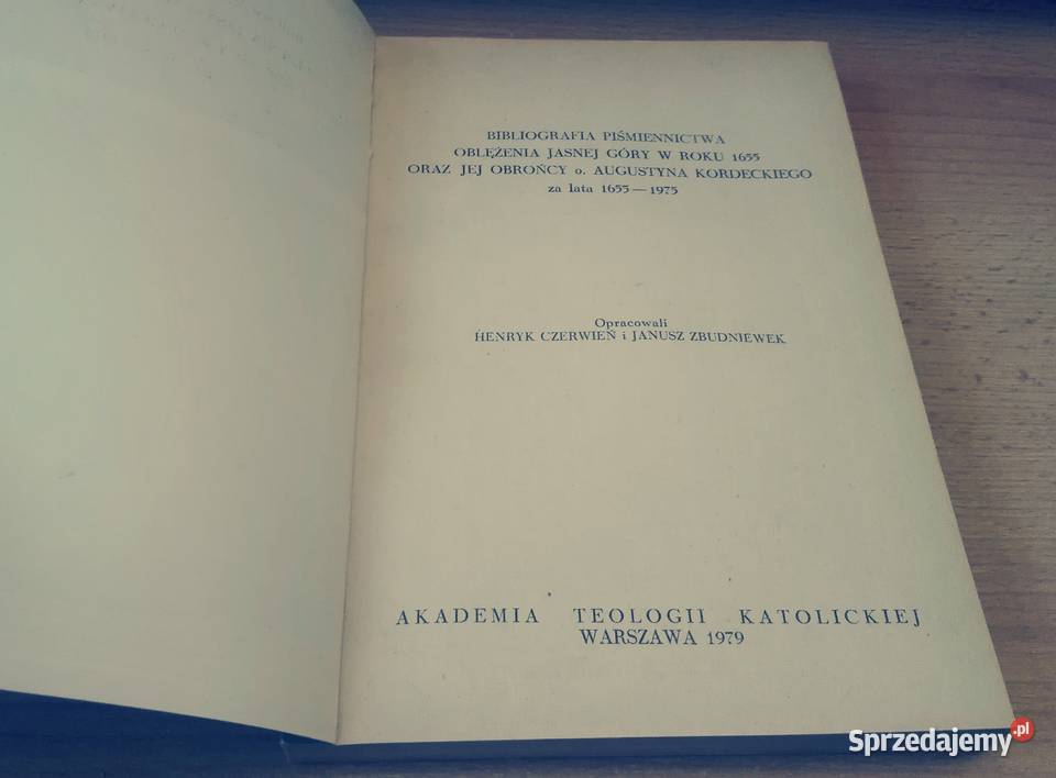 Bibliografia piśmiennictwa oblężenia Jasnej Góry Gdańsk