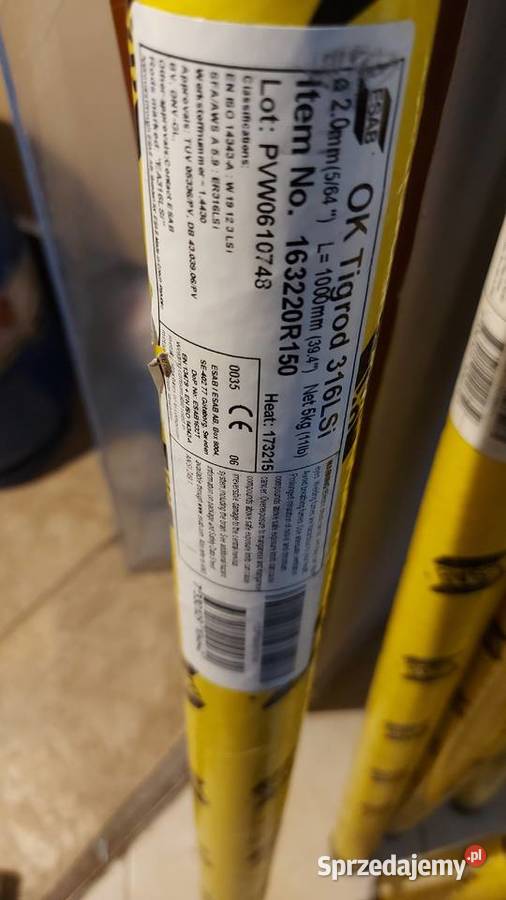 Drut Esab Ok Tigrod 316lsi 20 Gdynia