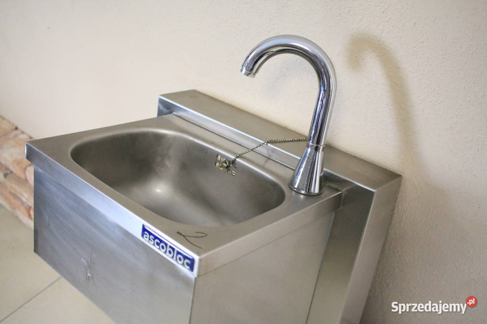 Umywalka bezdotykowa podwieszana stal nierdzewna Pszczyna