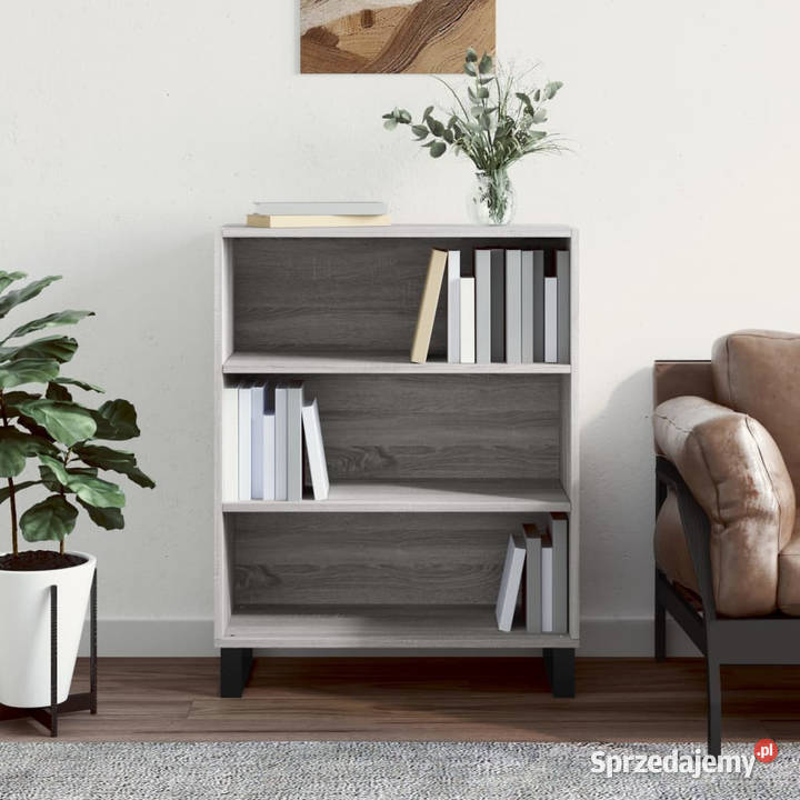 Regał szary dąb sonoma 695x325x90 materiał