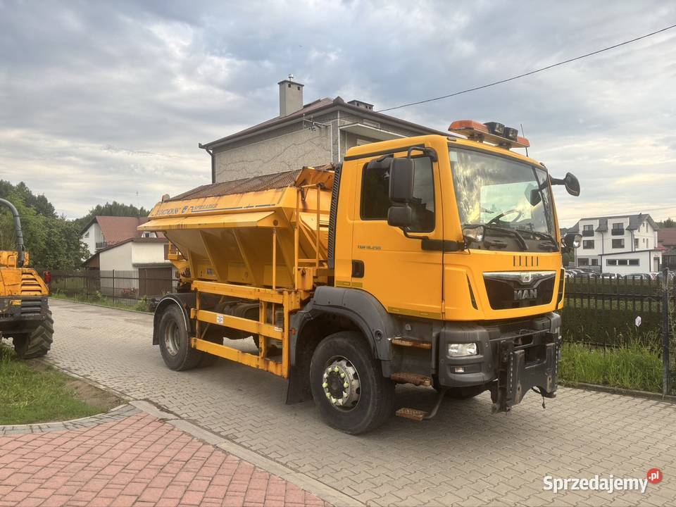 MAN TGM 18250 4x4BB Piaskarka Solarka econ 2014 garażowany Pługi (piaskarki) Ropczyce