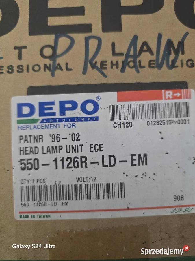 Reflektor przód lewy Peugeot Partner sprzedam