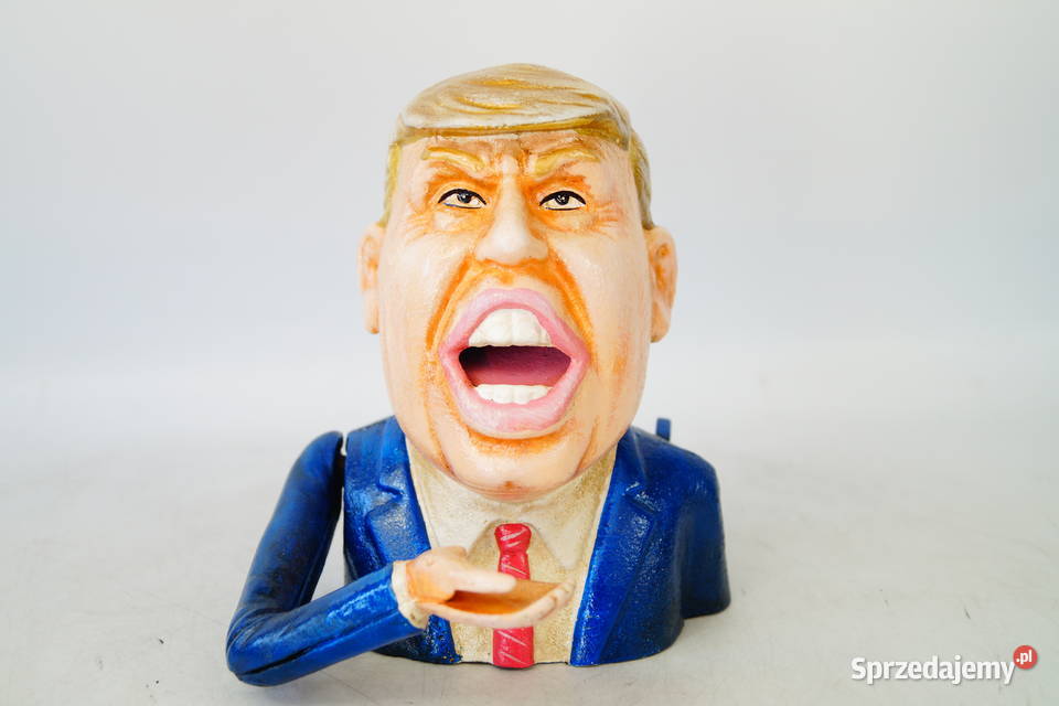 Żeliwna figura rzeźba skarbonka Donald Trump Gizałki sprzedam