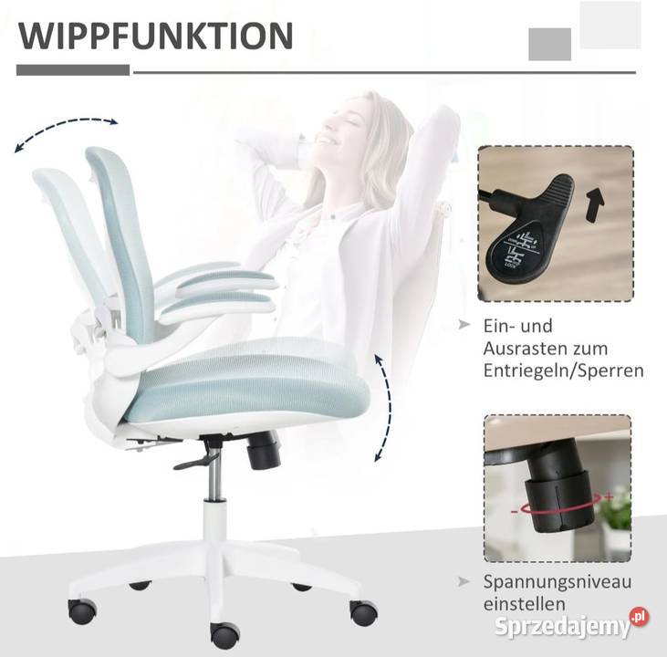 Krzesło biurowe z regulacją wysokości Brzesko