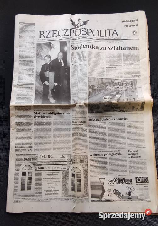 RZECZPOSPOLITA 73 4026 Wyd 3 Poniedziałek 27 Pruszków sprzedam