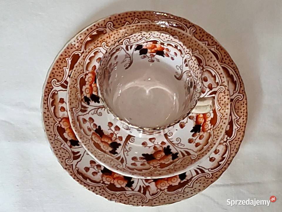 Filiżanka stara angielska Derby STANLEY Trio Kraków sprzedam