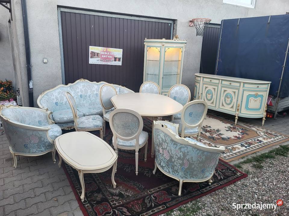 Meble pałacowe LUDWIK XIV komoda witryna sofa Meble Sypniewo