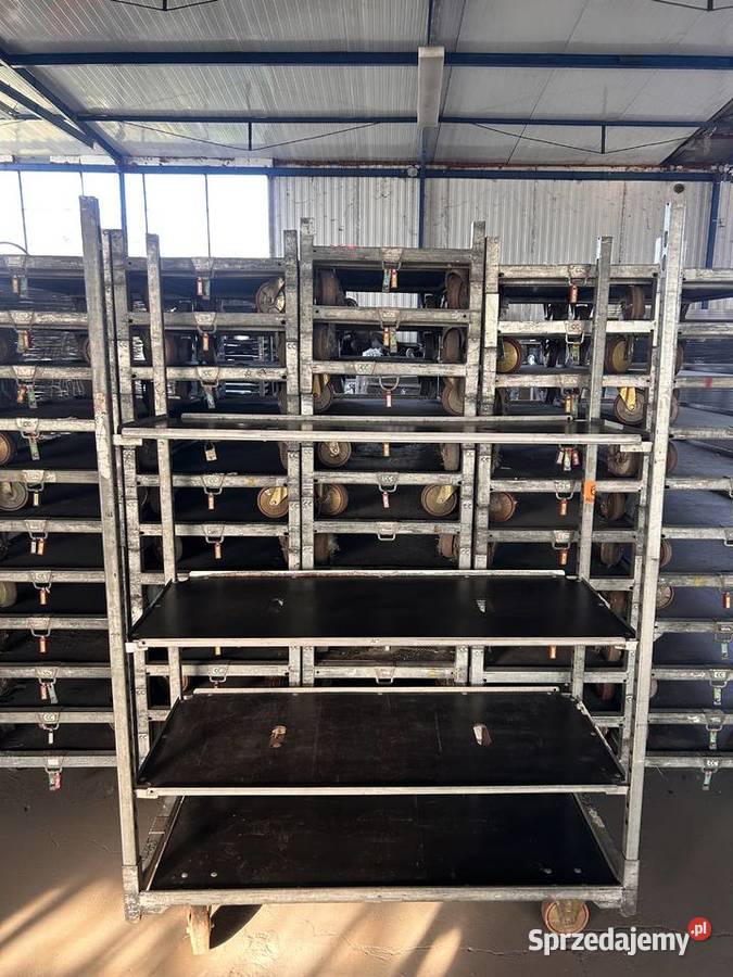 Wózki duńskie kwiatowe CC transportowe regały Regały