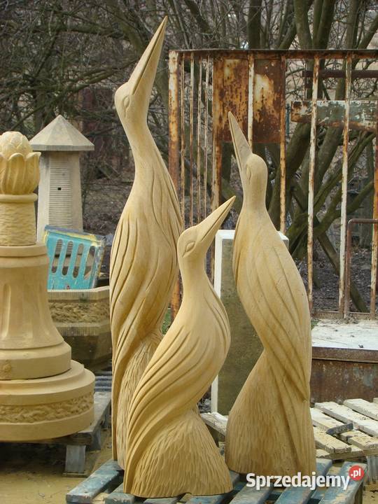 Ręcznie wykute żurawie z piaskowca naturalny Kamienna Góra sprzedam