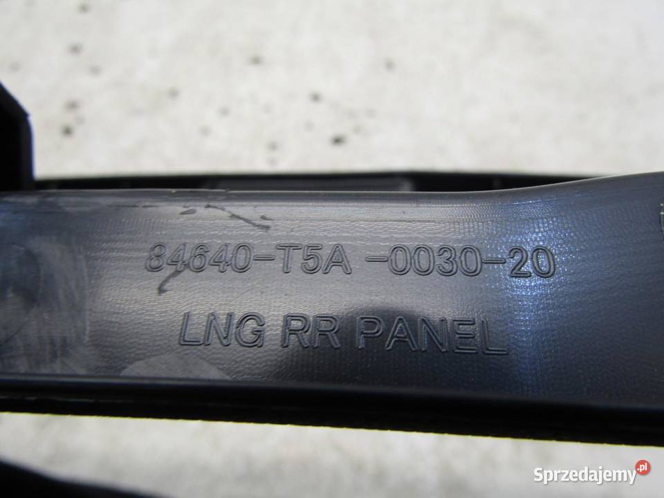 OSŁONA POSZYCIE PROGU BAGAŻNIKA TYLNE TYŁ HONDA