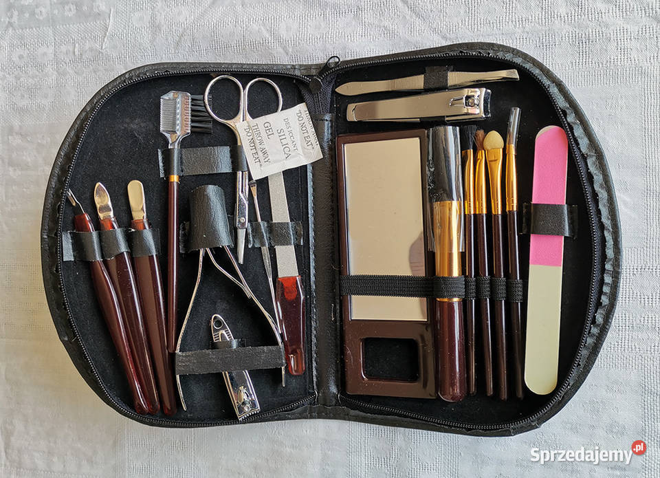 Zestaw kosmetyczny manicure pędzelki nowy Gdańsk