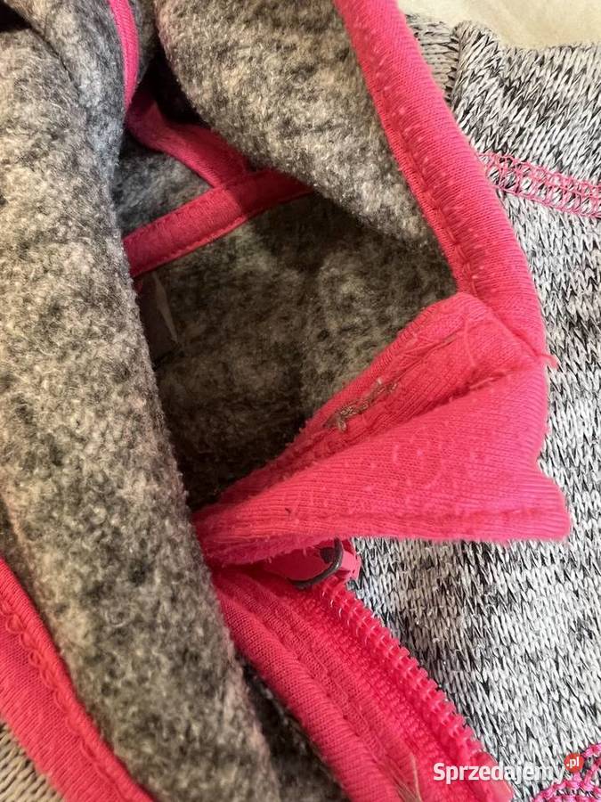 Polar sweter kurtka szary melanż różowy HIT Swetry Jasło