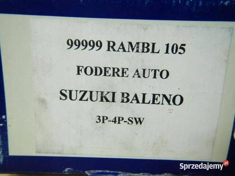 POSZYCIA FOTELI SUZUKI BALENO 3P 4P SW NOWE zASO