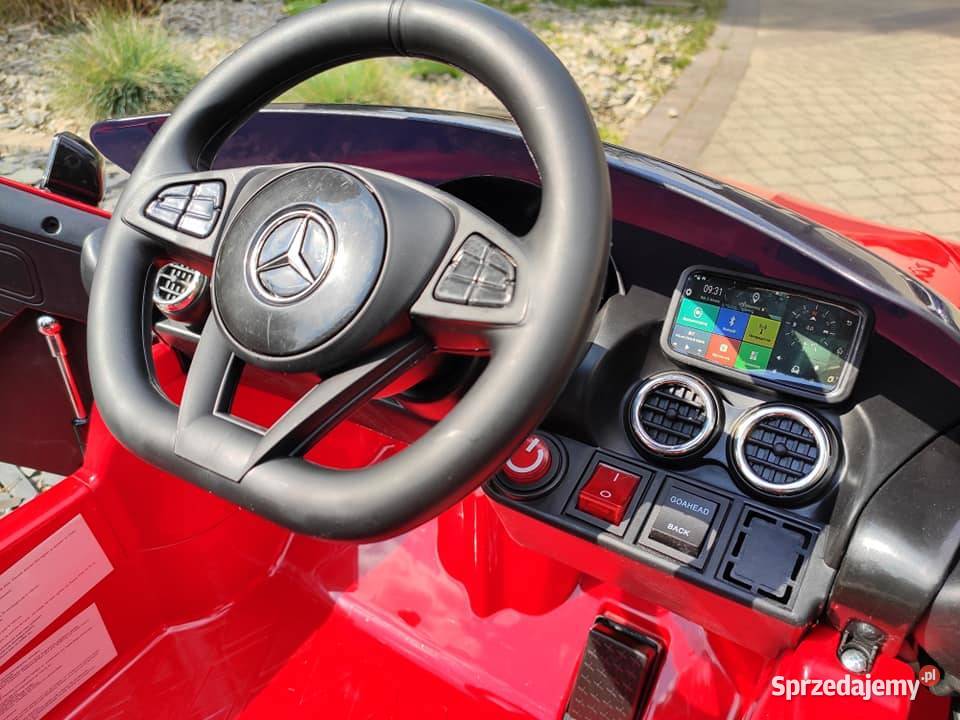 Auto samochód na akumulator MERCEDES GTR autko Pojazdy elektryczne i spalinowe