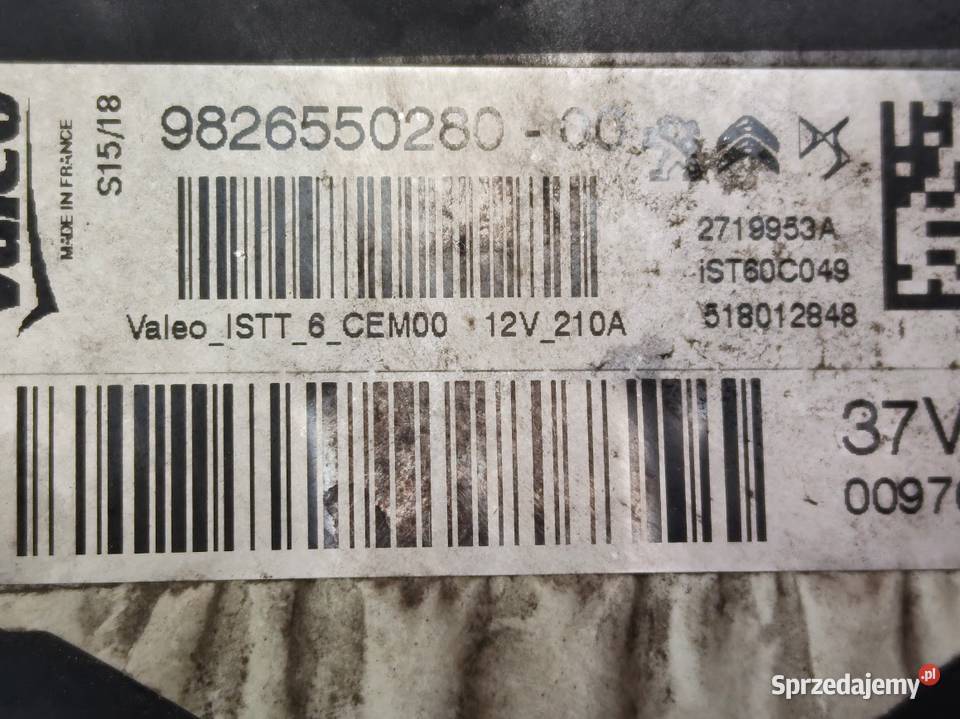 Alternator Citroen DS7 20 HDi Start Stop osobowe Pleszew