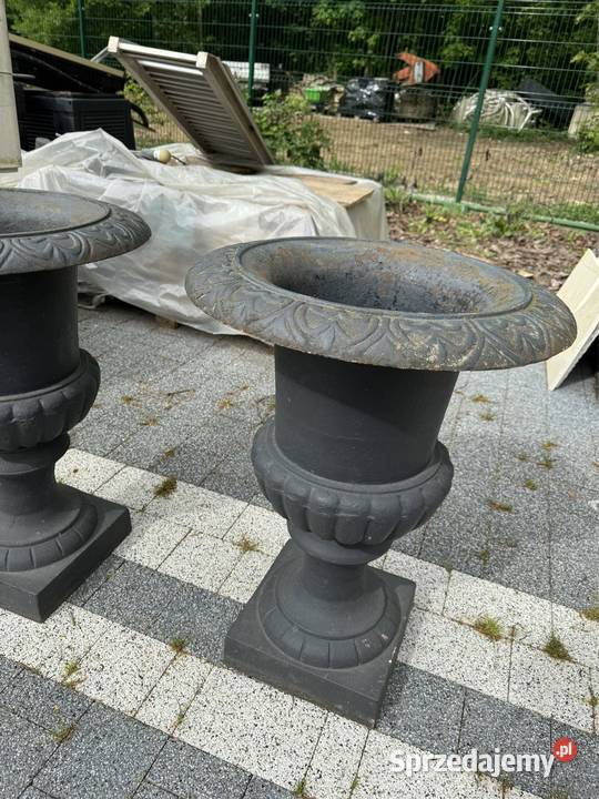 Wielkie pałacowe donice żeliwne donica z żeliwa