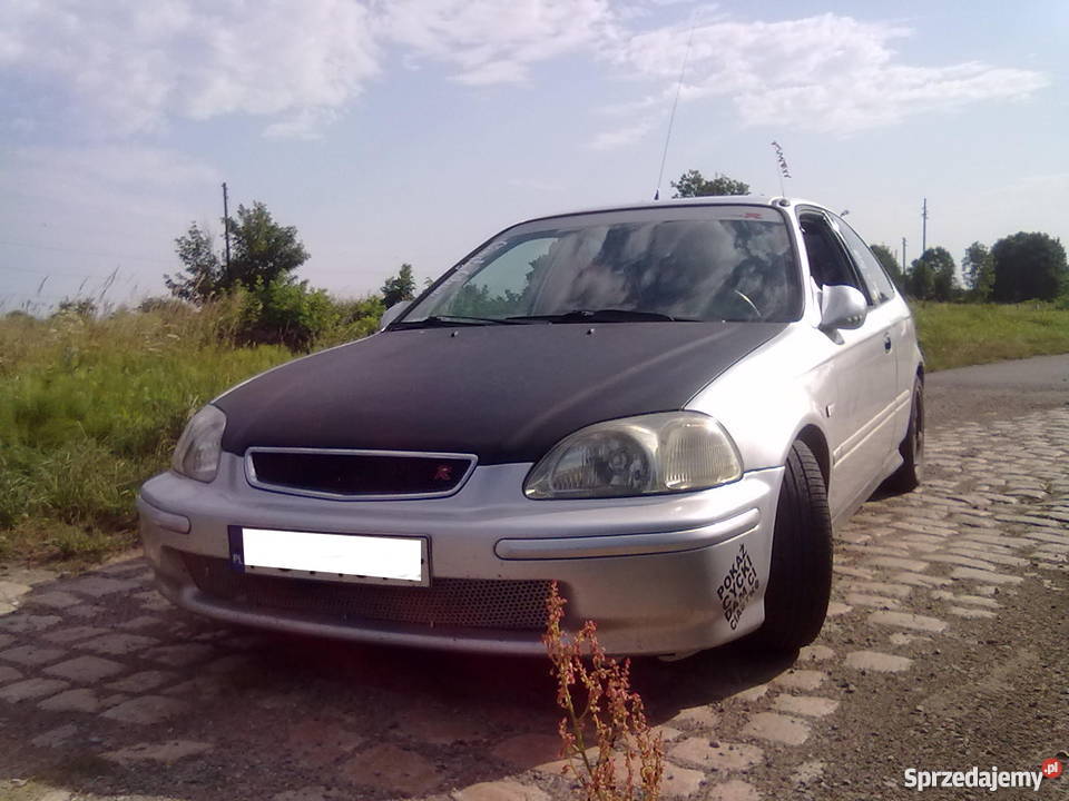 Honda Civic VI Oszczędna 97 r Okazja Długie srebrny Rogów Sobócki