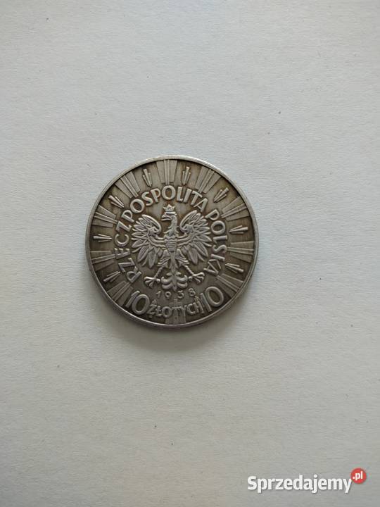 moneta 10 złotych 1938 Józef Piłsudski kopia Stalowa Wola