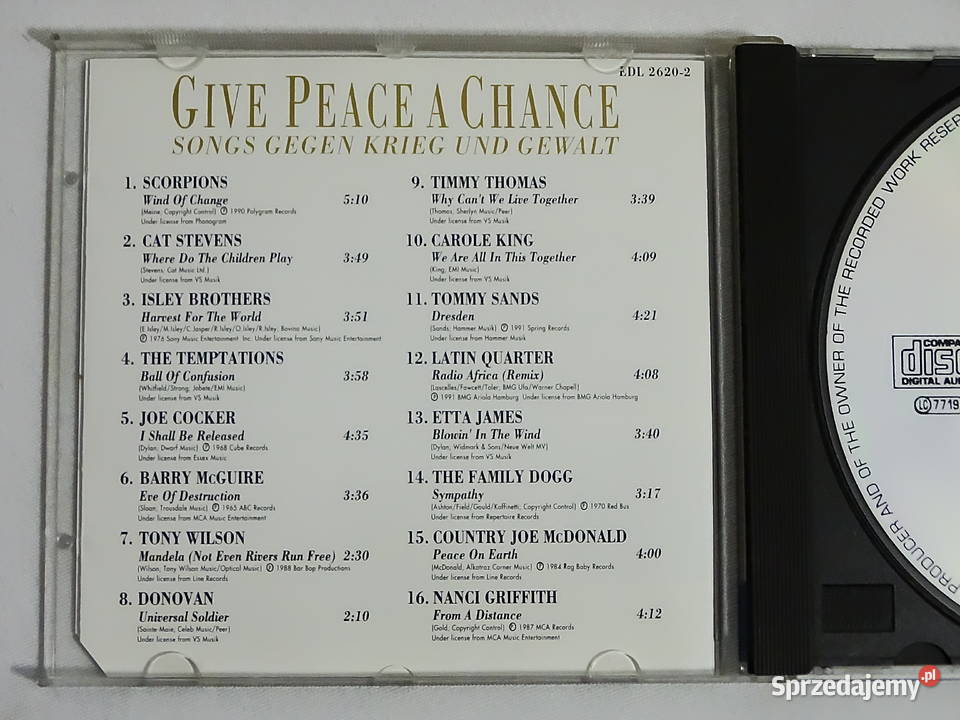 Various Give Peace A Chance Songs Gegen Krieg CD Biłgoraj