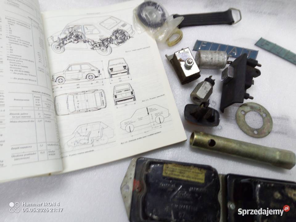 Fiat 126p Maluch FSM książka i części auto PRL