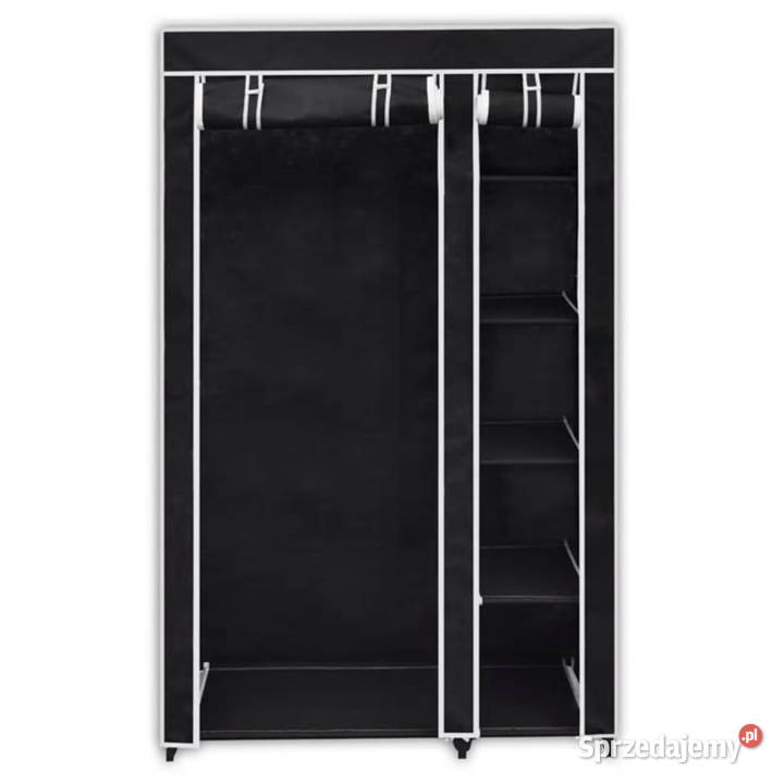 vidaXL Składana szafa 110x45x175 czarnaSKU60719 mazowieckie