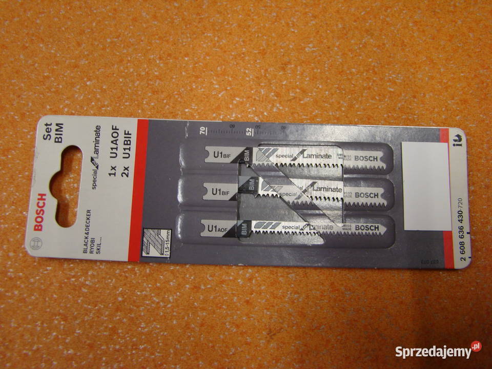 Brzeszczot BOSCH typ U SET BIM 3 Ref 2 608 636 Bielsko-Biała