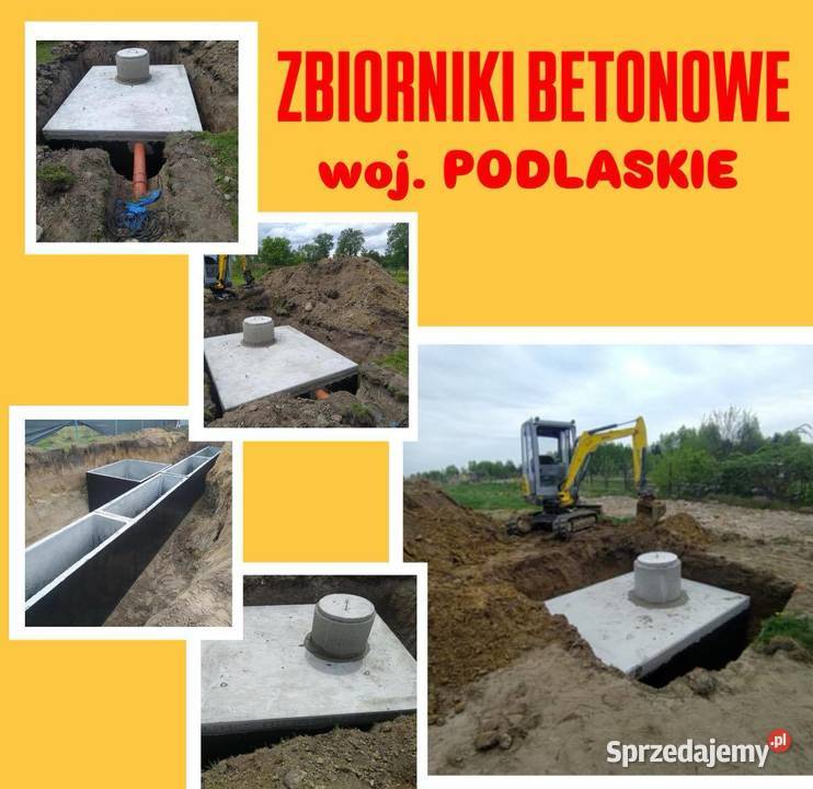 Szambo Betonowe Zbiornik na Deszczówkę Szamba Białystok