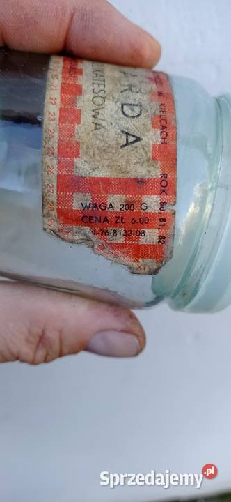 Antyczny słoik musztardzie prl Krotoszyn