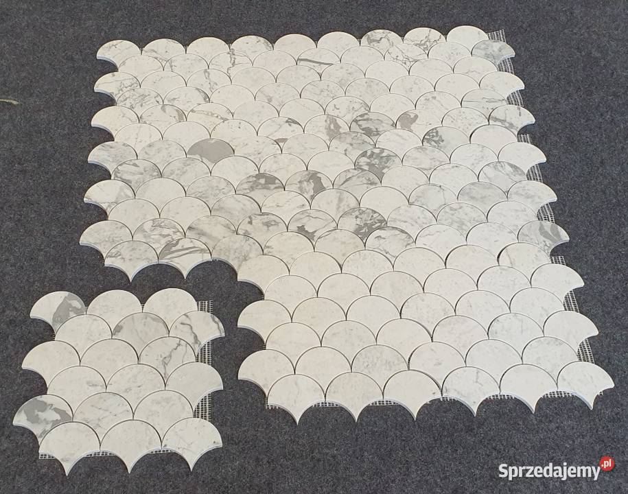 Scallop piękna elegancka mozaika marmurowa z dolnośląskie Bielawa