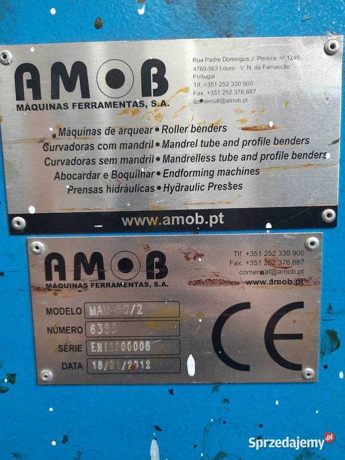 Trójrolkowa gietarka AMOB MAM 502 sprzedam