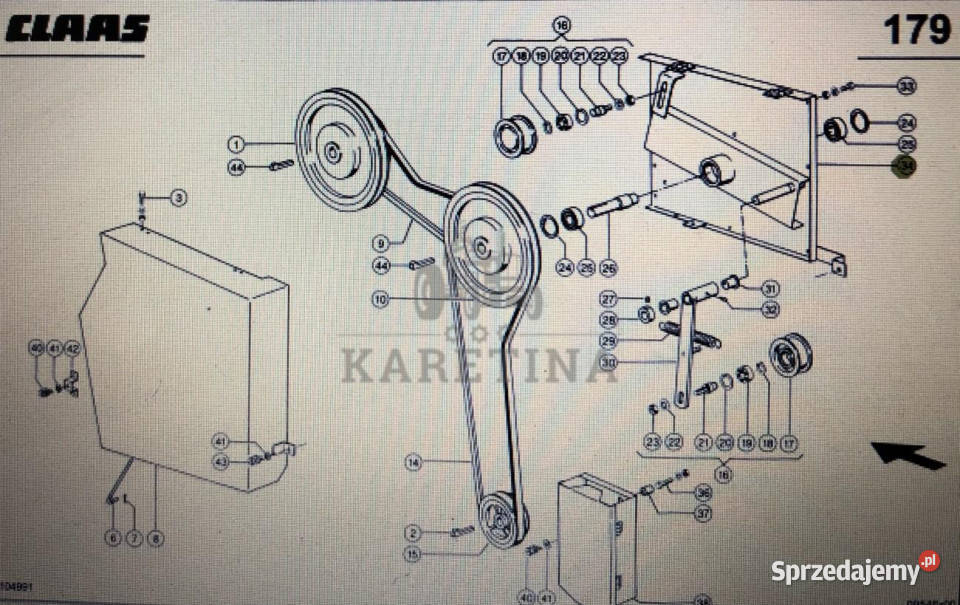 Zamocowanie spaw Claas Mega 370340 katalogowy Jastrzębniki sprzedam