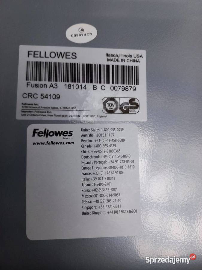 Gilotyna fellowes Warszawa