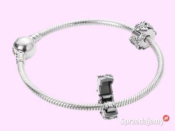 Zawieszka modułowa Stoper z motywem motyli srebro Kielce