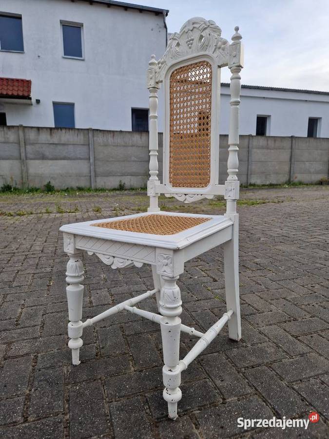 Stare eklektyczne krzesło zachodniopomorskie Szczecinek