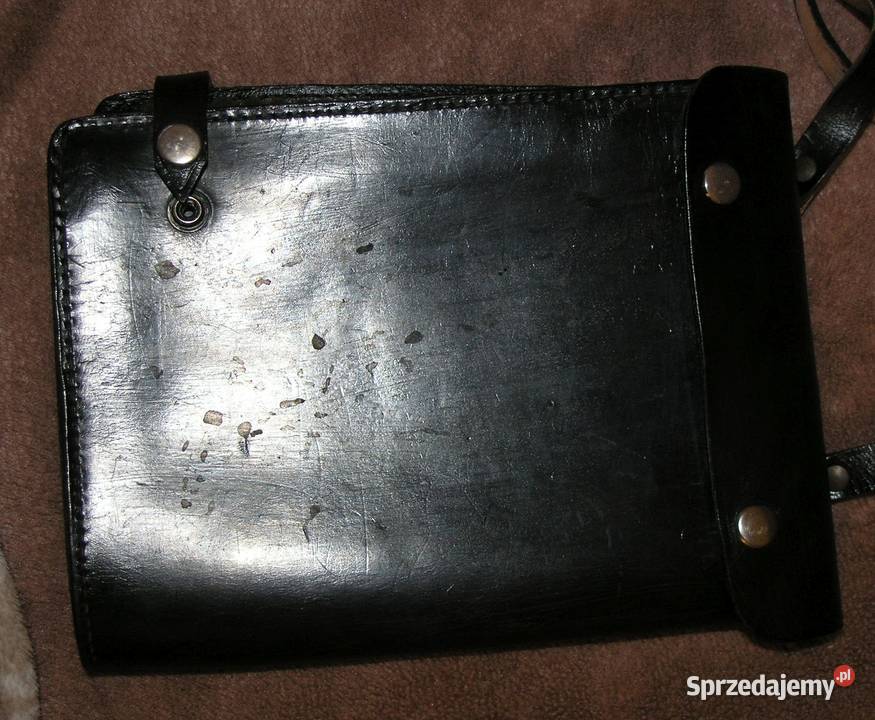 Mapnik dwustronny oficera SWA 2271 skóra Poznań