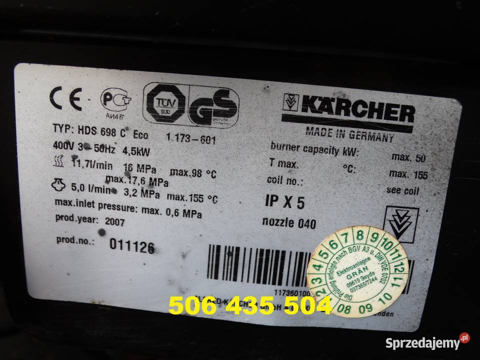 Myjka Ciśnieniowa Karcher HDS 698 C ECO Radom