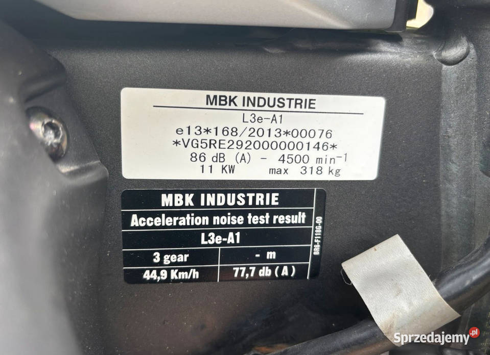 Yamaha mt 125 ABS piekna nieuszkodzony Yamaha lubuskie Kostrzyn nad Odrą