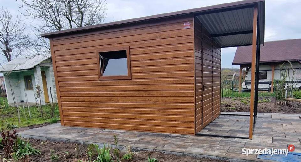 Garaż Blaszany Dwuspadowy GRAFIT Garaże Blaszane pomorskie Puck