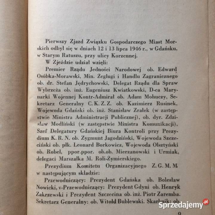 570 Pierwszy Zjazd Związku Gospodarczego Miast Szczecin sprzedam
