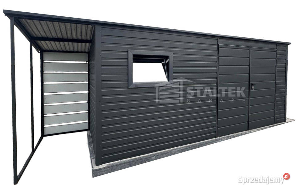 Schowek Domek Ogrodowy 5x2m wiata 1m Drzwi okno Gniezno sprzedam