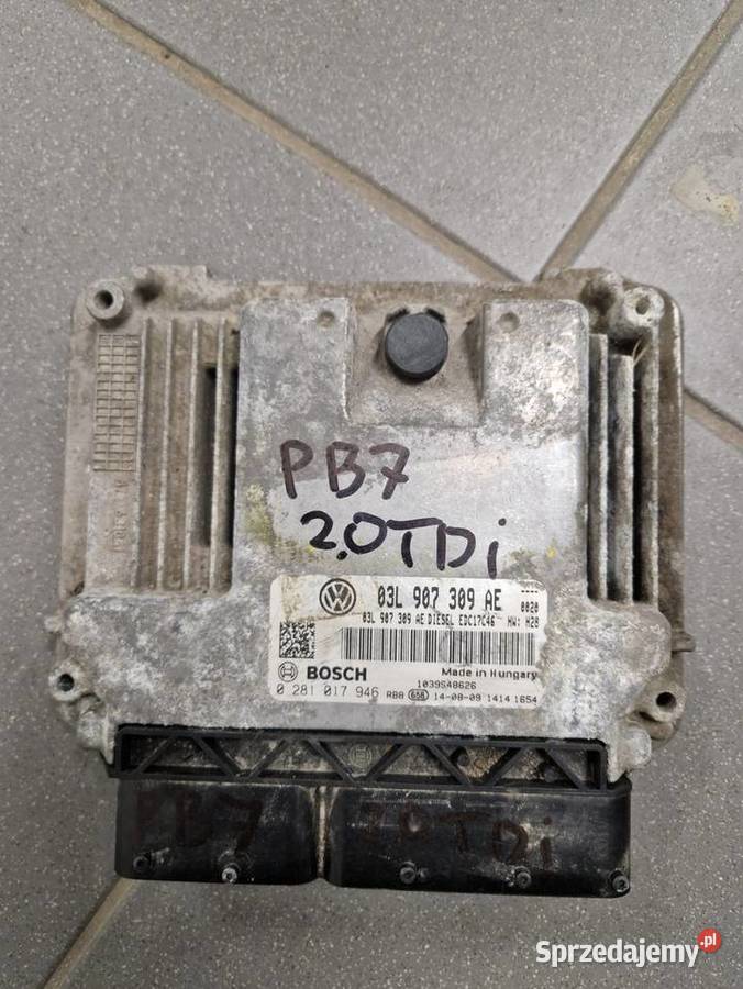 VW 20 TDI KOMPUTER SEROWNIK SILNIKA 03L907309AE osobowe Tomaszów Lubelski