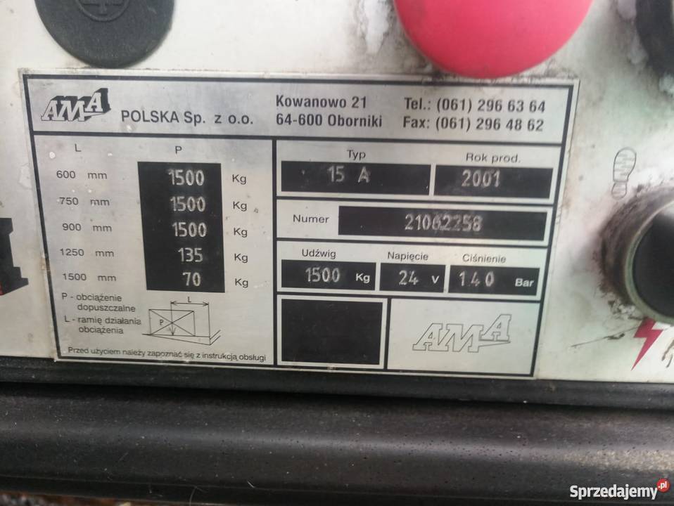 WINDA ZAŁADOWCZA KLAPA 24V AMA Rzędowice