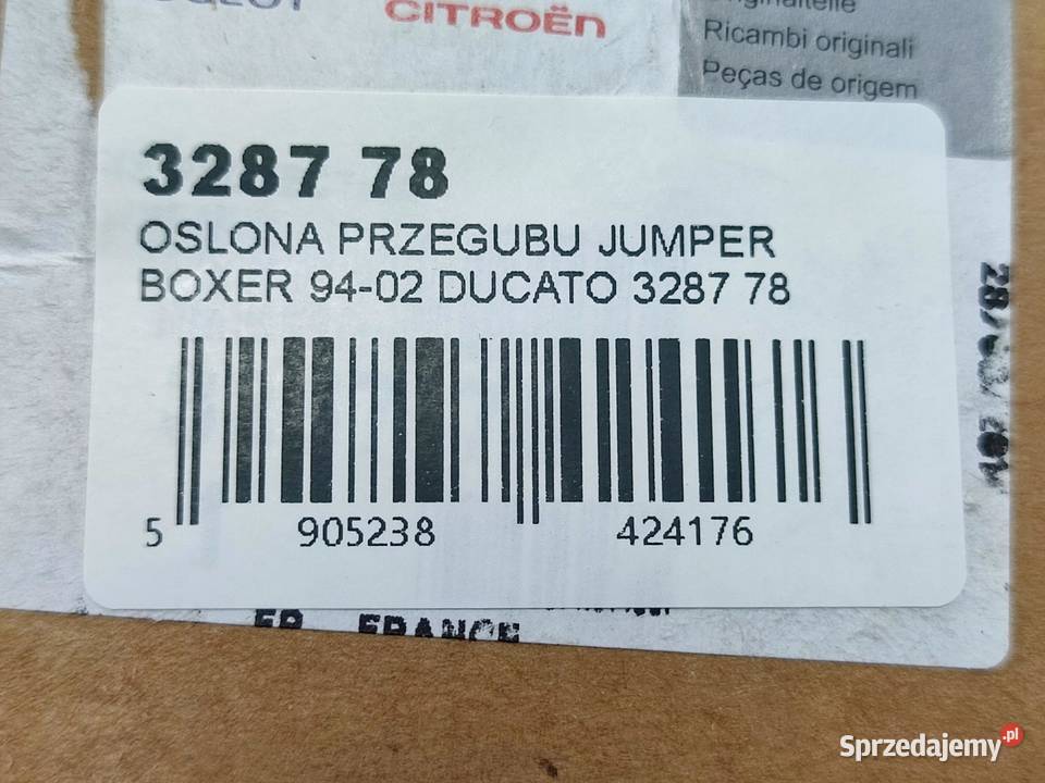 OSŁONA PRZEGUBU CITROEN JUMPER 244 Z 28 HDi 2002