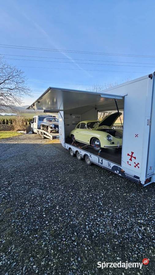 Bezpieczny transport krytą lawetą Kryta laweta Transport towarów wielkopolskie Leszno