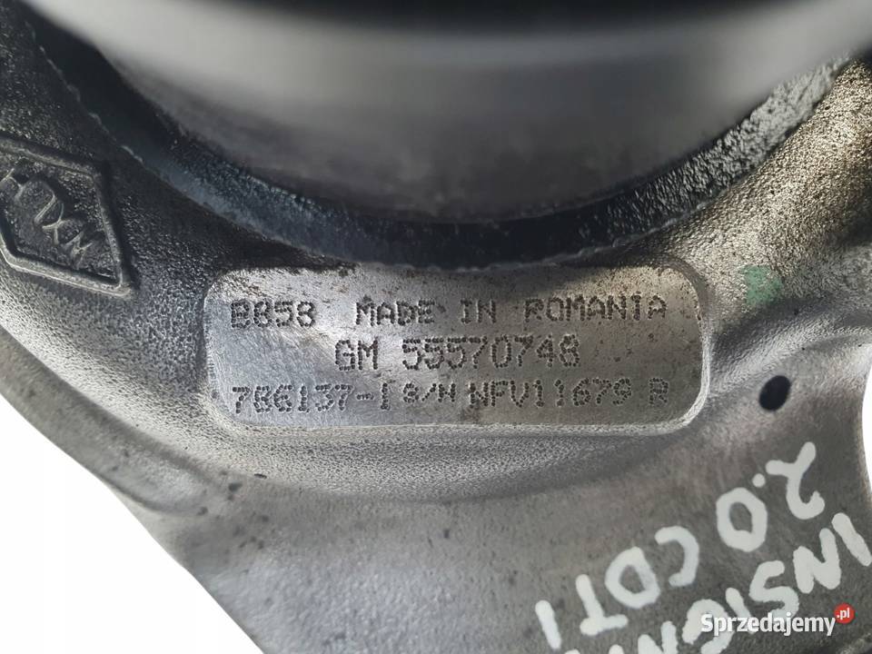 TURBOSPRĘŻARKA Opel Zafira C Astra J Insignia 20 osobowe Chełm