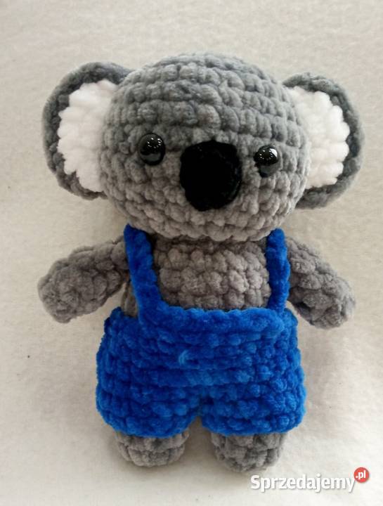 Miś koala wykonany na szydełku Łask