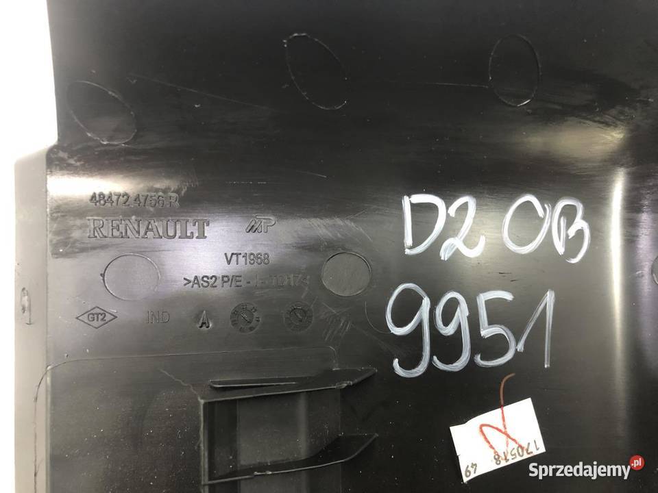OBUDOWA KOLUMNY KIEROWNICZEJ 484724756R DUSTER osobowe