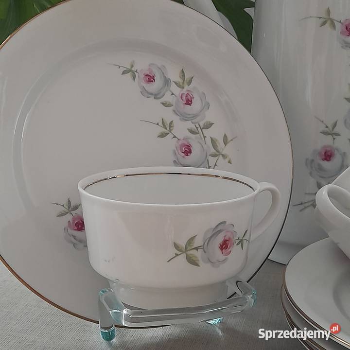 Serwis śniadaniowokawowy Stadtlengsfeld 19501963 Porcelana i szkło Bogatynia