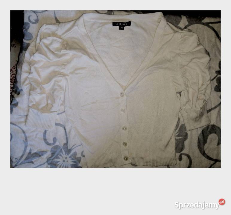 YORKER ecru Kremowy Lekki Sweterek bluzka Crop Rozmiar 34(XS) wielkopolskie Leszno