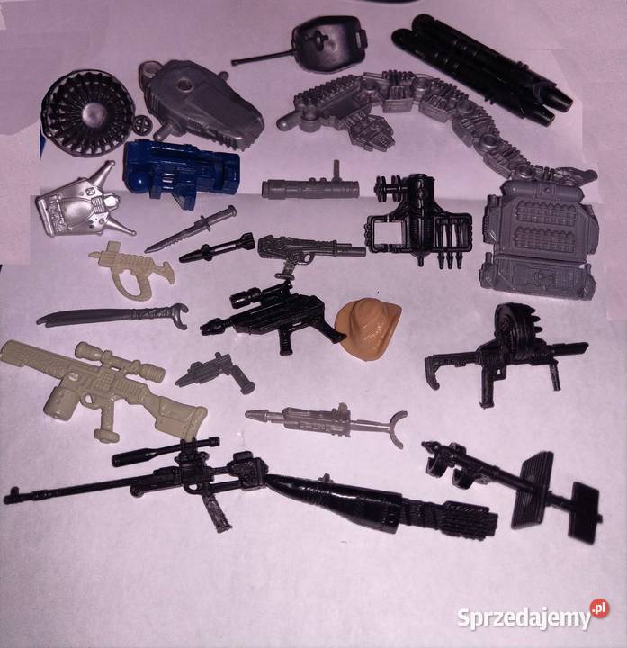 GI JOE zestaw różnych broni i sprzętu figurek Warszawa